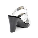 dép nữ đế PU đen siêu nhẹ cao 9cm Hanatabi quai chéo bigsize (36-40) mã HNDE9F1079