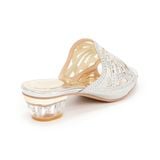 dép nữ cao gót mica 3cm Hanatabi quai lưới đính đá đế TA cao cấp bigsize (35-41) mã HNDE3F786