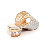 dép nữ cao gót mica 3cm Hanatabi quai lưới đính đá đế TA cao cấp bigsize (35-41) mã HNDE3F962