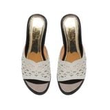 dép nữ đế PU đen siêu nhẹ cao 5cm Hanatabi quai lưới đính đá bigsize (35-42) mã HNDE5F881