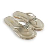 Dép kẹp nữ Hanatabi có khoá đế cao 1cm mã HNDEK1F590 ( Size 35 -> 39)