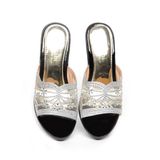 dép nữ đế PU đen siêu nhẹ cao 9cm Hanatabi quai lưới đính đá bigsize (36-40) mã HNDE9F1048
