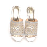 dép nữ cao gót mica 3cm Hanatabi quai lưới đính đá đế TA cao cấp bigsize (35-41) mã HNDE3F962