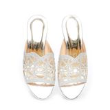 dép nữ cao gót viền đồng 3cm Hanatabi quai lưới đính đá đế TA cao cấp bigsize (35-41) mã HNDE3F950