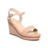 Giày sandal nữ đế xuồng PU siêu nhẹ cao 8cm Hanatabi quai ngang hậu c (35-39) mã HNSDX8F1130
