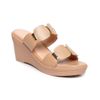 Dép nữ đế xuồng PU siêu nhẹ cao 7cm Hanatabi quai nhị (35-39) mã HNDE7F993