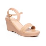 Giày sandal nữ đế xuồng PU siêu nhẹ 7cm Hanatabi quai ngang hậu c (35-39) mã HNSDX7F1138