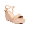 Giày Sandal Nữ Đế Xuồng PU Siêu Nhẹ Cao 9cm Hanatabi Quai 2 Xếp Hậu C (35-39) Mã HNSDX9F1083