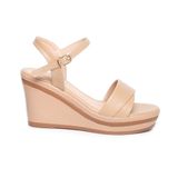 Giày sandal nữ đế xuồng PU siêu nhẹ cao 8cm Hanatabi quai 1 xếp hậu c (35-39) mã HNSDX8F1118