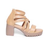 giày sandal đế PU siêu nhẹ cao 7cm Hanatabi quai đan khóa kéo (35-39) mã HNSDG7F1078