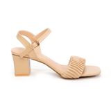 giày sandal nữ cao gót 5cm Hanatabi quai bèo mũi vuông hậu c đế TA bigsize (35-41) mã HNSDG5F920