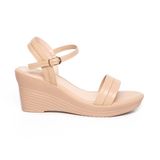 Giày sandal nữ đế xuồng PU siêu nhẹ 7cm Hanatabi quai ngang hậu c (35-39) mã HNSDX7F1138