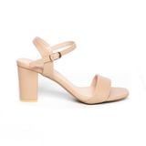 giày sandal nữ cao gót 7cm Hanatabi quai ngang mũi vuông hậu c đế TA bigsize (35-41) mã HNSDG7F876