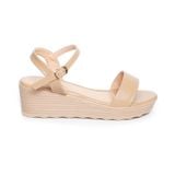 giày sandal nữ đế PU siêu nhẹ cao 5cm Hanatabi quai ngang hậu c (35-40) mã HNSD5F970