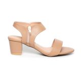 giày sandal nữ cao gót 5cm Hanatabi quai ngang khóa kéo đế TA cao cấp bigsize (35-41) mã HNSDG5F1066
