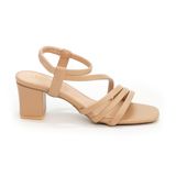 Giày Sandal Nữ Cao Gót 5cm Hanatabi Quai Ngang Mũi Vuông Hậu Thun Đế TA Bigsize (35-41) Mã HNSDT5F854