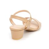 giày sandal nữ cao gót 3cm Hanatabi quai ngang mũi vuông hậu c đế TA bigsize (35-41) mã HNSDG3F875