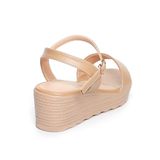 giày sandal nữ đế PU siêu nhẹ cao 5cm Hanatabi quai ngang hậu c (35-40) mã HNSD5F970