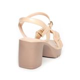 Sandal Nữ Hanatabi Quai Bèo Nhún Đế Pu Siêu Nhẹ Cao 7cm Hậu C Mã HNSDG7F989 (Size 35 -> 39)