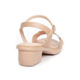 giày sandal nữ đế PU kem siêu nhẹ cao 5cm Hanatabi quai ngang hậu c bigsize (35-42) mã HNSDG5F1002