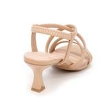 giày sandal nữ cao gót 5cm Hanatabi quai chéo hậu thun đế TA bigsize (35-41) mã HNSDT5F947