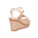 Giày sandal nữ đế xuồng PU siêu nhẹ cao 8cm Hanatabi quai 2 xếp hậu c (35-39) mã HNSDX8F1119