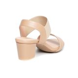 giày sandal nữ cao gót Hanatabi quai ngang mũi vuông hậu thun đế TA bigsize (35-41) mã HNSDG5F1068