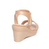 giày sandal nữ đế xuồng PU siêu nhẹ cao 7cm Hanatabi quai ngang khóa kéo (35-39) mã HNSDX7F1026