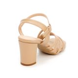 giày sandal nữ cao gót 7cm Hanatabi quai chéo mũi vuông hậu c đế TA bigsize (35-41) mã HNSDG7F888