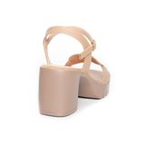 giày sandal nữ đế PU siêu nhẹ cao 7cm Hanatabi quai ngang hậu c (35-39) mã HNSDG7F1000