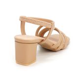 Giày Sandal Nữ Cao Gót 5cm Hanatabi Quai Ngang Mũi Vuông Hậu Thun Đế TA Bigsize (35-41) Mã HNSDT5F854