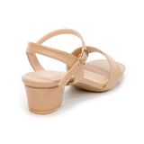 giày sandal nữ cao gót 3cm Hanatabi quai 1 xếp mũi vuông hậu c đế TA bigsize (35-41) mã HNSD3F933