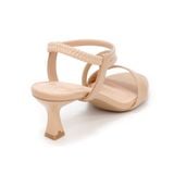 giày sandal nữ cao gót 5cm Hanatabi quai chéo hậu thun đế TA bigszie (35-41) mã HNSDG5F948