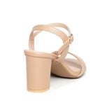 giày sandal nữ cao gót 7cm Hanatabi quai ngang mũi vuông hậu c đế TA bigsize (35-41) mã HNSDG7F876