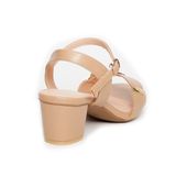 giày sandal nữ cao gót 5cm Hanatabi quai ngang mũi vuông hậu c đế TA bigsize (35-41) mã HNSDG5F997