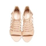 giày sandal nữ cao gót 7cm Hanatabi quai xương cá khóa kéo đế TA bigsize (35-41) mã HNSDK7F1100
