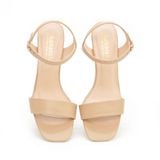 giày sandal nữ cao gót 7cm Hanatabi quai ngang mũi vuông hậu c đế TA bigsize (35-41) mã HNSDG7F876