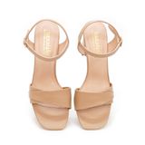 giày sandal nữ cao gót 7cm Hanatabi quai 2 xếp mũi vuông hậu c đế TA bigsize (35-41) mã HNSDG7F936