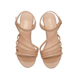 Sandal nữ Hanatabi 4 quai chéo gót cao 3cm hậu c đế TA cao cấp chống trơn trượt mã HNSDG3F885 (Size 35 -> 41)