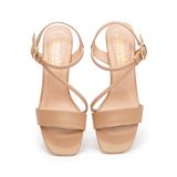 giày sandal nữ cao gót 5cm Hanatabi quai ngang mũi vuông hậu c đế TA bigsize (35-41) mã HNSDG5F896
