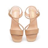 Sandal nữ Hanatabi bản ngang 2 quai chéo khóa mũi vuông gót cao 5cm hậu c mã HNSDG7F896 (Size 35 -> 41)