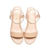 Giày sandal nữ đế PU siêu nhẹ cao 5cm Hanatabi quai ngang hậu c bigsize (35-42) mã HNSDG5F1141