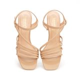 giày sandal nữ cao gót 7cm Hanatabi quai chéo mũi vuông hậu c đế TA bigsize (35-41) mã HNSDG7F888