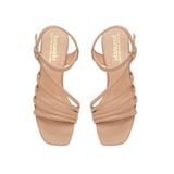 giày sandal nữ cao gót 5cm Hanatabi quai chéo mũi vuông hậu thun đế TA bigsize (35-41) mã HNSDG5F870