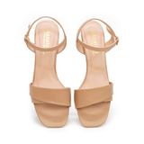 giày sandal nữ cao gót 3cm Hanatabi quai 1 xếp mũi vuông hậu c đế TA bigsize (35-41) mã HNSD3F933