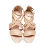 giày sandal nữ cao gót 5cm Hanatabi quai đan khóa kéo đế TA cao cấp bigsize (35-41) mã HNSDK5F1081