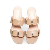 dép nữ cao gót 5cm Hanatabi quai nhị mũi vuông đế TA cao cấp bigsize (35-41) mã HNDE5F1001