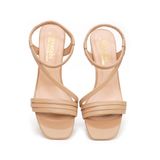 giày sandal nữ cao gót 5cm Hanatabi quai ngang mũi vuông hậu thun đế TA bigsize (35-41) mã HNSDT5F777
