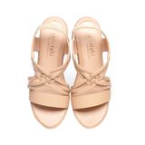 giày sandal nữ đế xuồng PU siêu nhẹ cao 9cm Hanatabi quai đan hậu thun (35-39) mã HNSDX8F1069