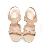 giày sandal nữ cao gót 5cm Hanatabi quai chéo khóa kéo đế TA cao cấp bigsize (35-41) mã HNSDG5F1065
